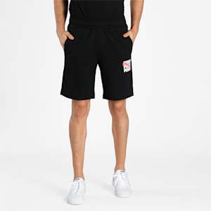 Graphic Men's Shorts, Puma Black, extralarge-IND