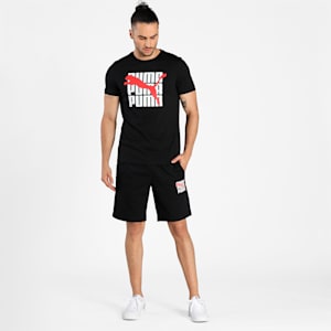 Graphic Men's Shorts, Puma Black, extralarge-IND
