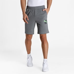 Graphic Men's Shorts, Medium Gray Heather, extralarge-IND