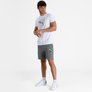 Graphic Men's Shorts, Medium Gray Heather, extralarge-IND