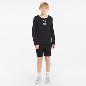 キッズ ボーイズ ALPHA 長袖 Tシャツ, Puma Black, extralarge-JPN