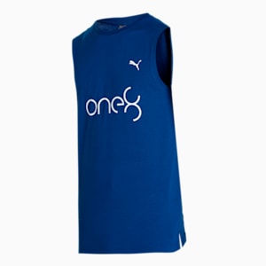 Men's Sleeveless Slim Fit Tank, Blazing Blue, extralarge-IND