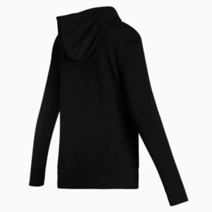 Essentials+ Women's Embroidery Hoodie, Puma Black
