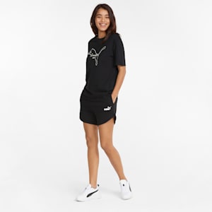 Essentials High Waist Women's Shorts, Puma Black, extralarge