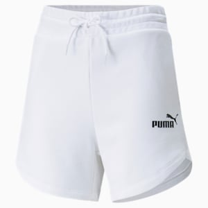 Essentials High Waist Women's Shorts, Puma White
