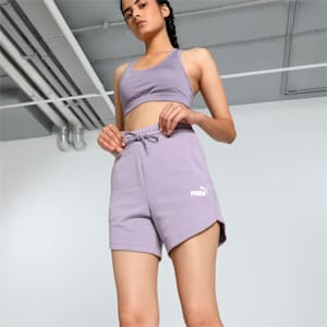 Women's High Waist Shorts, Pale Plum, extralarge-IND