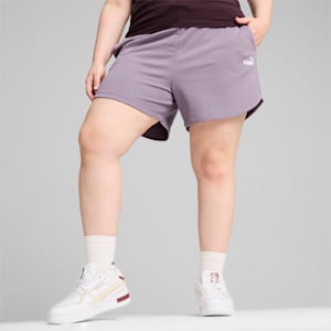 Shorts de cintura alta Mujer Essentials, Pale Plum, extralarge
