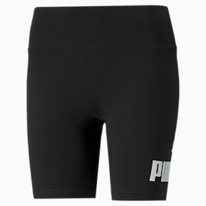 Essentials Logo Women's Short Leggings, Puma Black