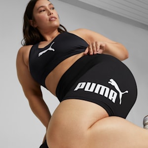 Essentials Logo Women's Short Leggings, Puma Black, extralarge-GBR