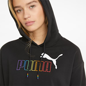 Sudadera corta con capucha Essentials+ de mujer, Puma Black
