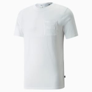 T-shirt à poche Modern Basics, homme, Blanc Puma