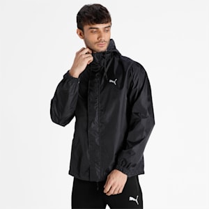 Basic Men's Rain Jacket, Puma Black