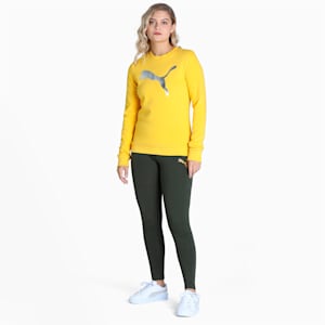 Logo Women's Sweatshirt, Sun Ray Yellow, extralarge-IND