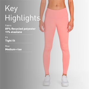 Essential Women's Tights, Rosette-Silver