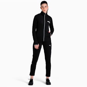 Tec Sport Women's Slim Fit Jacket, Puma Black, extralarge-IND
