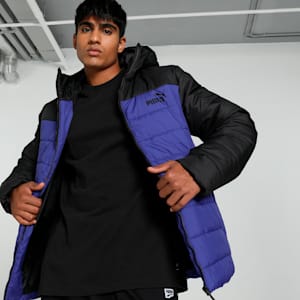 Men's Regular Fit Padded Jacket, Lapis Lazuli, extralarge-IND