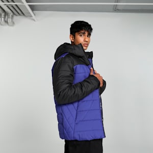 Men's Regular Fit Padded Jacket, Lapis Lazuli, extralarge-IND