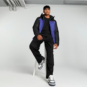 Men's Regular Fit Padded Jacket, Lapis Lazuli, extralarge-IND
