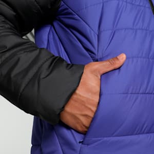 Men's Regular Fit Padded Jacket, Lapis Lazuli, extralarge-IND