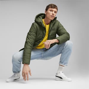 Men's Regular Fit Padded Jacket, Myrtle, extralarge-IND
