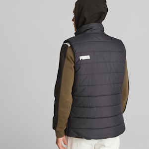 Essentials Men Regular Fit Padded Vest, Puma Black, extralarge-IND