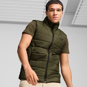 Essentials Padded Vest Men, Dark Olive, extralarge-GBR