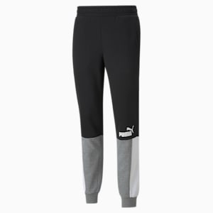 Essentials+ Men's Block Sweatpants, Puma Black