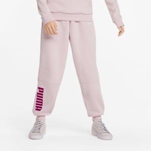 Power Colour-Blocked Youth Pants, Chalk Pink, extralarge