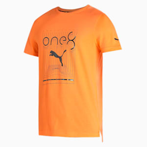 One8 Virat Kohli Men's Graphic T-Shirt, Deep Apricot