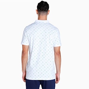 PUMA x one8 Men's Printed Slim Fit Polo, Puma White, extralarge-IND