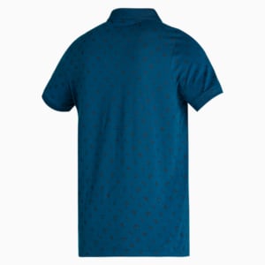 PUMA x one8 Men's Printed Slim Fit Polo, Sailing Blue, extralarge-IND