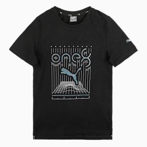 One8 Virat Kohli Youth Logo T-Shirt, Puma Black