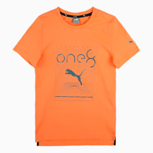 One8 Virat Kohli Youth Logo T-Shirt, Deep Apricot