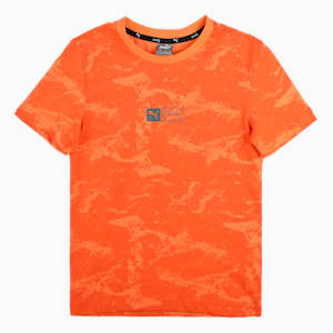 One8 Virat Kohli Youth Graphic T-Shirt, Deep Apricot