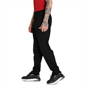 Zippered Men's Jersey Pants, PUMA Black, extralarge-IND