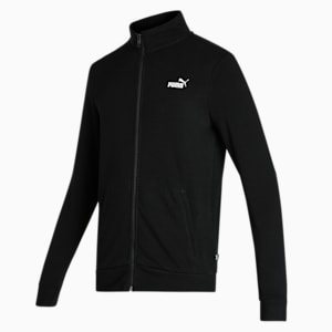 Men's Sweat Jacket, PUMA Black-PUMA White, extralarge-IND