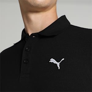 Active Men's Slim Fit Polo, PUMA Black-PUMA White, extralarge-IND