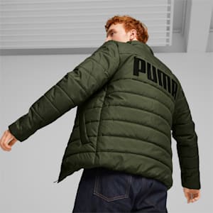 Puma Men Grey Solid Puffer Quilted Track Jacket