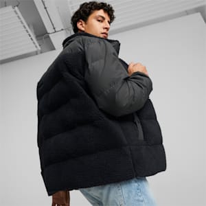 Sherpa Puffer Jacket Men, Puma Black