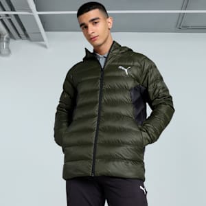 PackLITE Men's Down Slim Fit Jacket, Dark Olive, extralarge-IND