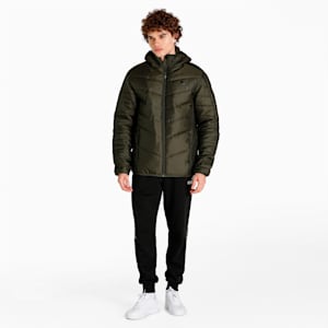 WarmCELL Men's Regular Fit Padded Jacket, Forest Night, extralarge-IND