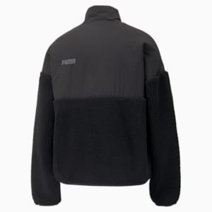 Chamarra de polar para mujer, Puma Black, extralarge