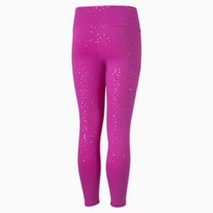 キッズ ガールズ ラン トレーニング AOP レギンス 120-160cm, Deep Orchid