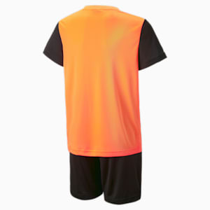 キッズ ボーイズ ポリ Tシャツ & ショーツ 上下セット 120-160cm, Ultra Orange
