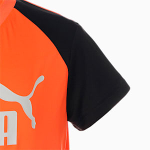 キッズ ボーイズ ポリ Tシャツ & ショーツ 上下セット 120-160cm, Ultra Orange, extralarge-JPN
