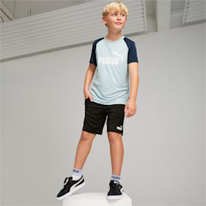 キッズ ボーイズ ポリ 半袖 Tシャツ アンド ショーツセット 120-160cm, Turquoise Surf, extralarge-JPN