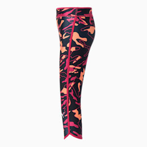キッズ ガールズ モダン スポーツ 7/8 AOP レギンス 120-160cm, Puma Black-AOP