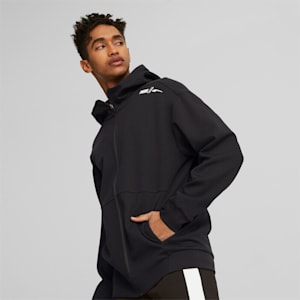 RAD/CAL Full-Zip Men's Relaxed Fit Hoodie, Puma Black, extralarge-IND