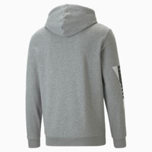 Power Logo Men's Hoodie, Medium Gray Heather