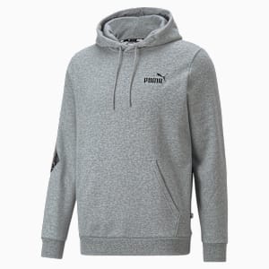 Power Logo Men's Regular Fit Hoodie, Medium Gray Heather, extralarge-IND